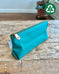 Zip Pouch in Upcycled Vintage Awning Canvas - Teal