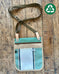 Slim Crossbody & Tote Organizer in Upcycled Awning - Pistachio