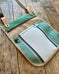 Slim Crossbody & Tote Organizer in Upcycled Awning - Pistachio