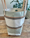 Upcycled Awning Tote -  Sea Foam