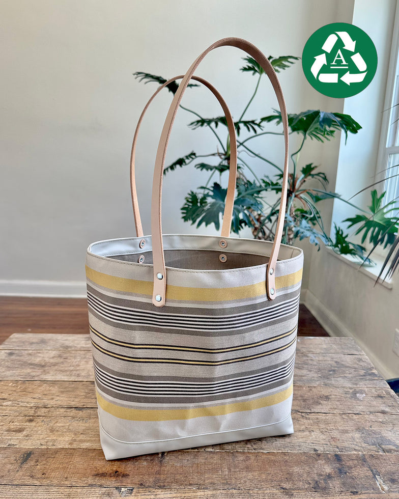 Upcycled Awning Tote -  Goldenrod