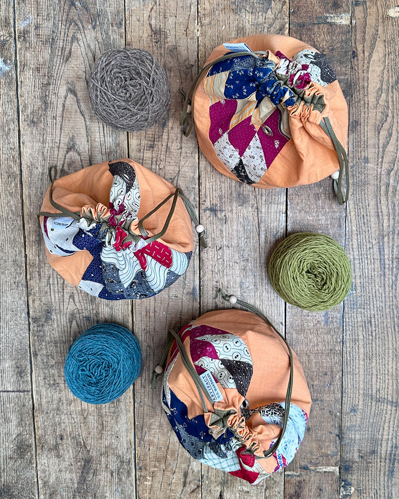 Skein Sack in Antique Lone Star Quilt