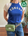 Hip Pack in Upcycled Vintage Rubberized Canvas Sage - SALE