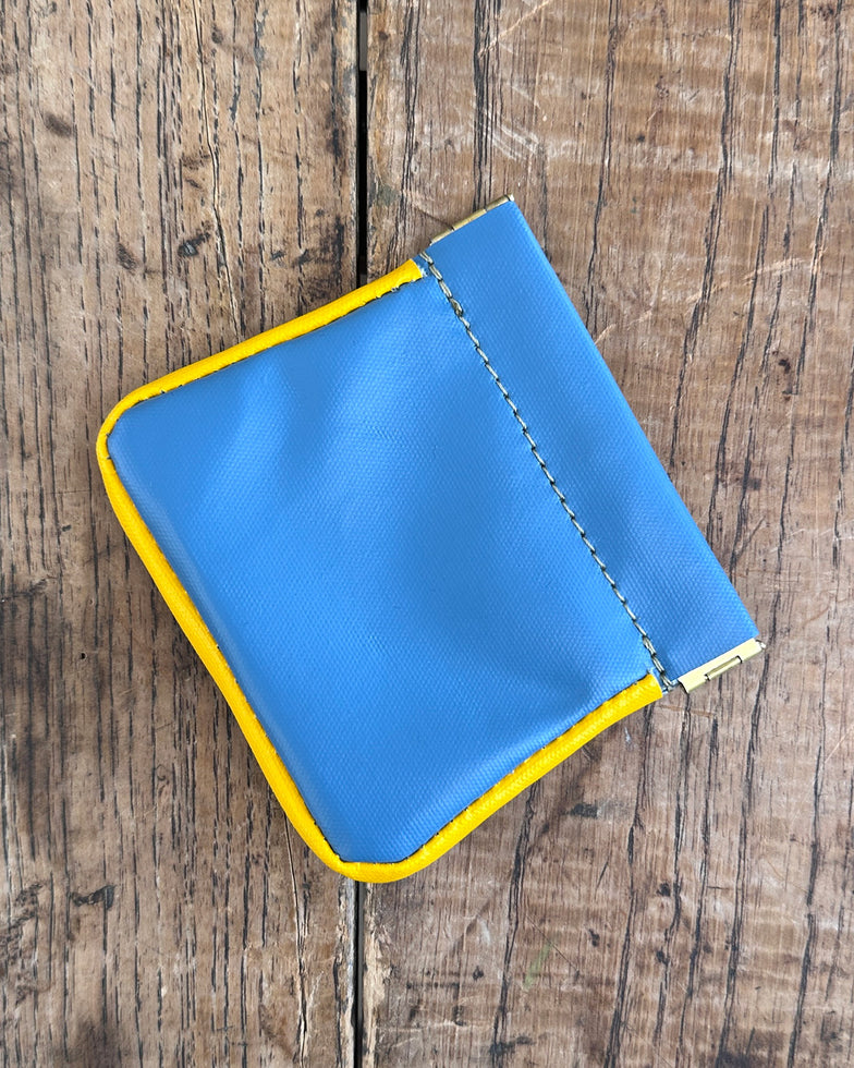 Squeeze Pouch in Up-Cycled Awning