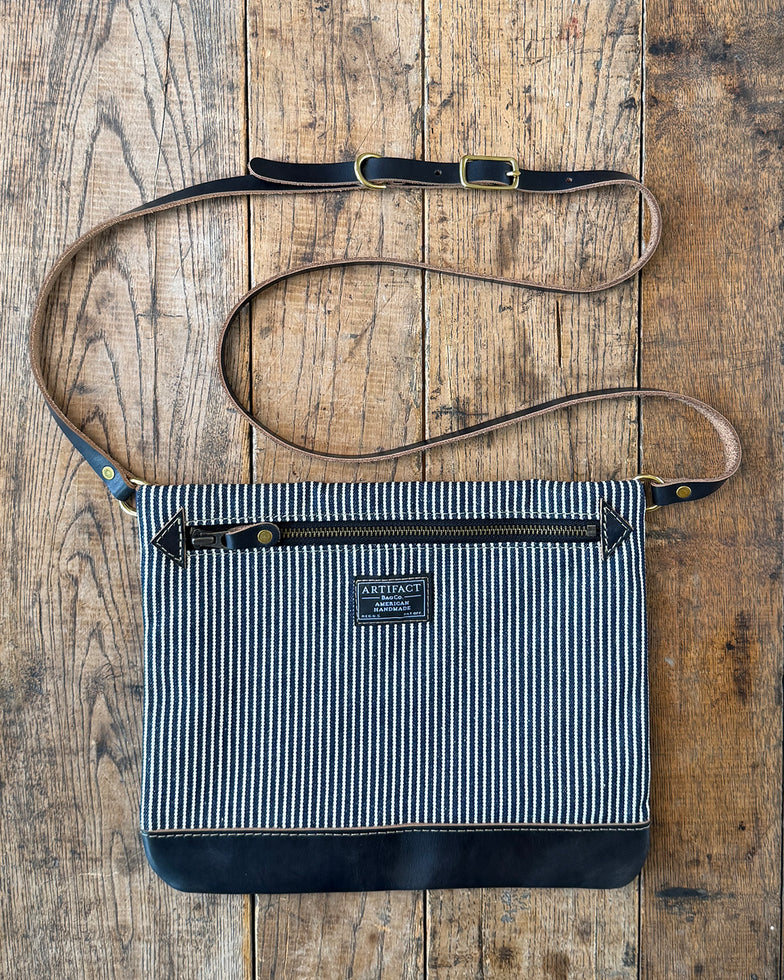 Small Crossbody Bag in Hickory Stripe