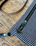 Small Crossbody Bag in Hickory Stripe