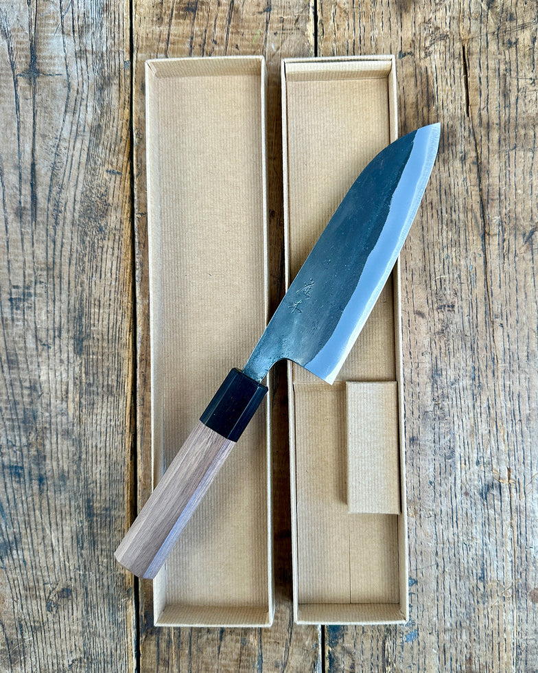 Japanese Made Carbon Steel Santoku - 135mm
