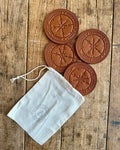 Set of 4 Coasters w/ Bag