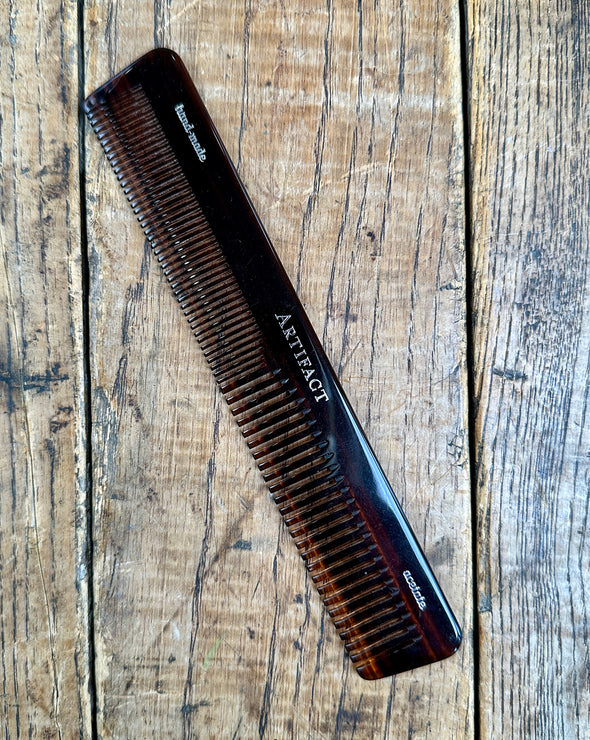 Tortoise Shell Comb w/ Leather Snap Case | ARTIFACT | Made in USA