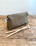 Knitting & Crochet Pouch in Waxed Canvas