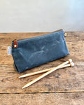 Knitting & Crochet Pouch in Waxed Canvas