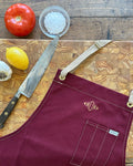 Chef & Cooking Apron w/ Removable Leather Strap - SALE