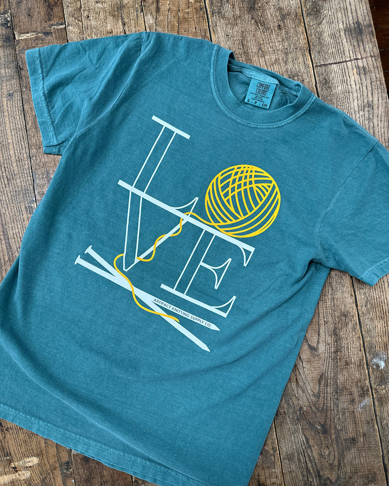 Love Knitting Garment Dyed T-Shirt