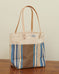 Cafe Blue Stripe - Upcycled Vintage Awning Material