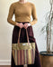 Day Tote in Upcycled Antique Awning - OD3 Stripe