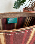 Zip Pouch in Upcycled Vintage Material