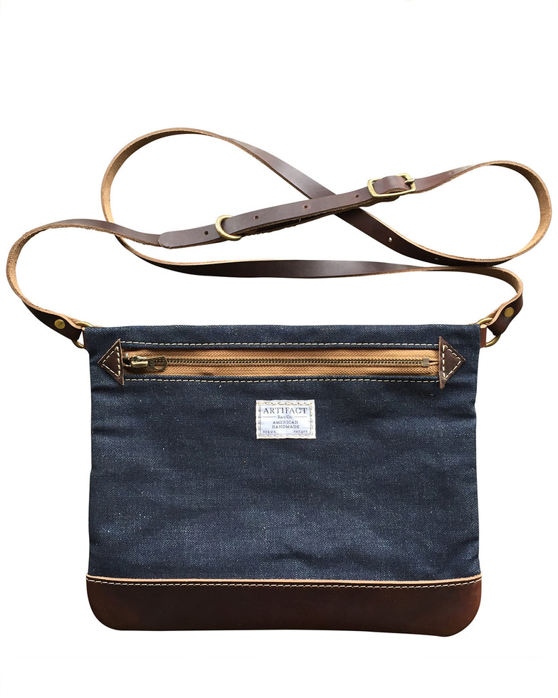 Small Crossbody Bag in Cone Mills Denim