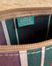Zip Pouch in Upcycled Awning Cloth - Purple