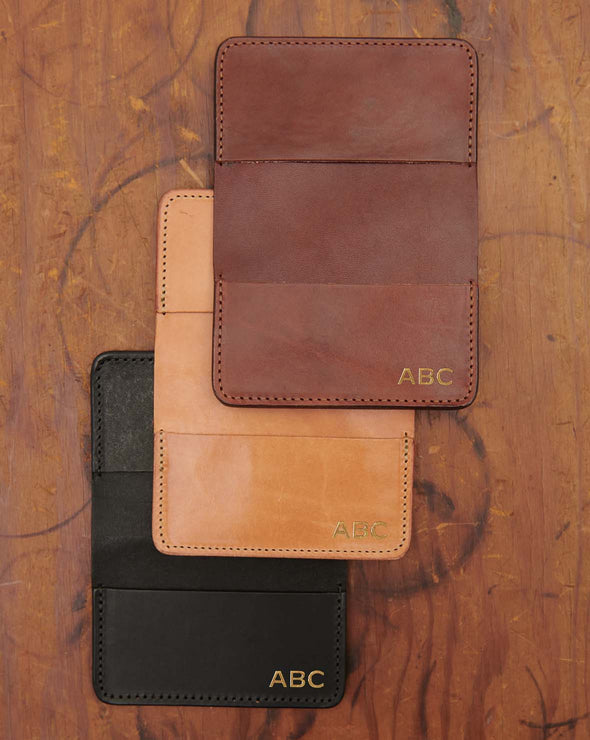 Credit Card Wallet in Harness Leather w/ 4 Pockets | ARTIFACT 
