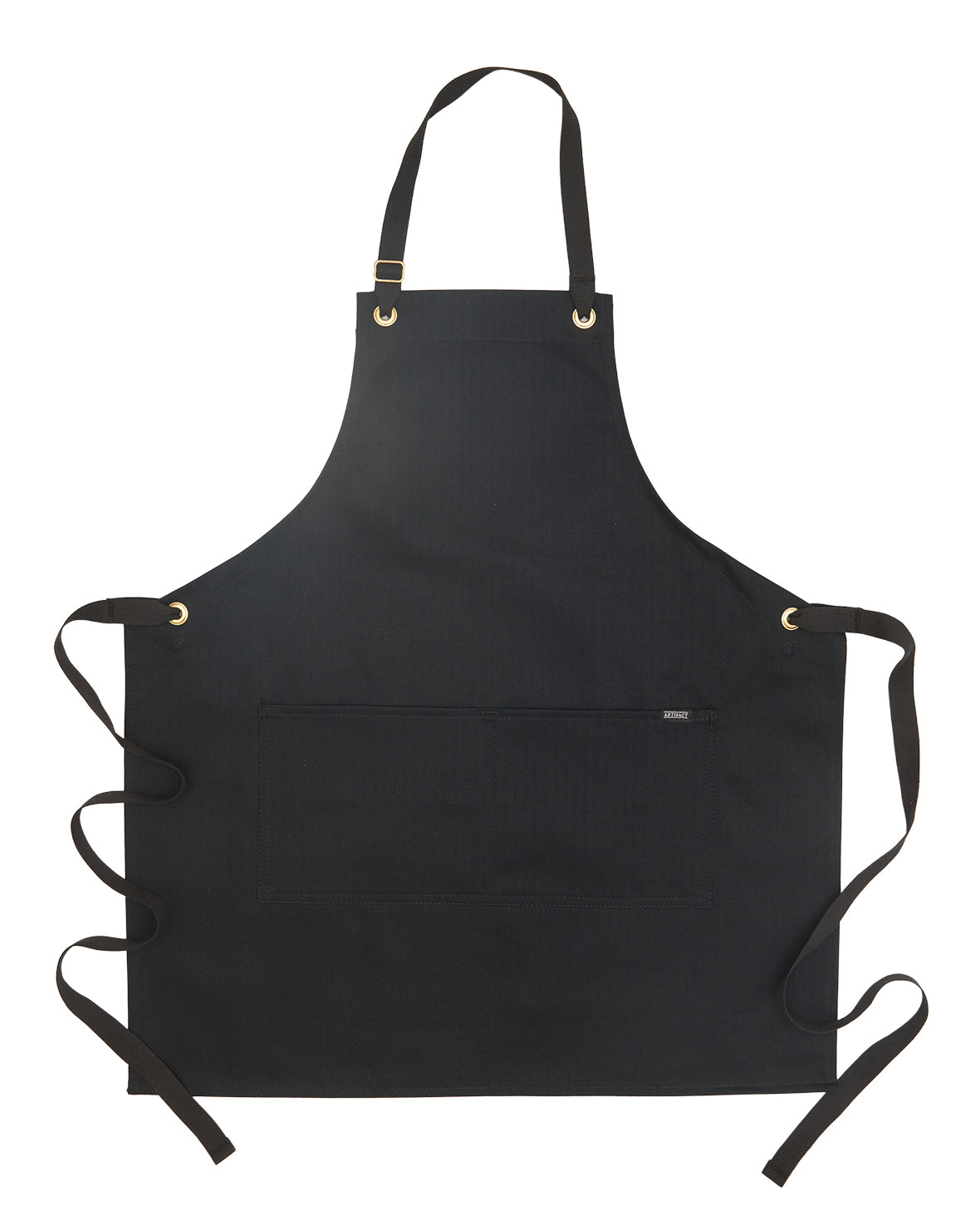 Kids Apron in Black Twill ARTIFACT Made in USA SALE