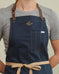 Navy w/ Brown Removable Leather Neck Strap