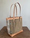 Zipper Tote From Antique Upcycled Canvas