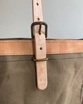 Zipper Tote From Antique Upcycled Canvas