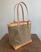 Zipper Tote From Antique Upcycled Canvas