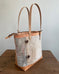 Zipper Tote From Antique Upcycled Canvas