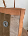 Zipper Tote From Antique Upcycled Canvas