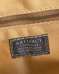 Zipper Tote From Antique Upcycled Canvas