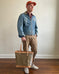 Zipper Tote From Antique Upcycled Canvas