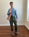 Zipper Tote From Antique Upcycled Canvas