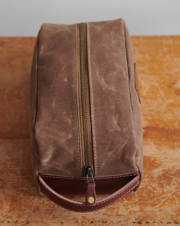 Medium Dopp Kit - Whiskey Waxed Canvas (add'l colors avail