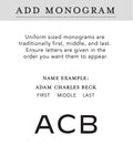 Personalize w/ Optional Monogram