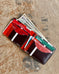 Bifold Wallet in Upcycled Antique Awning - Brown 70's Stripe