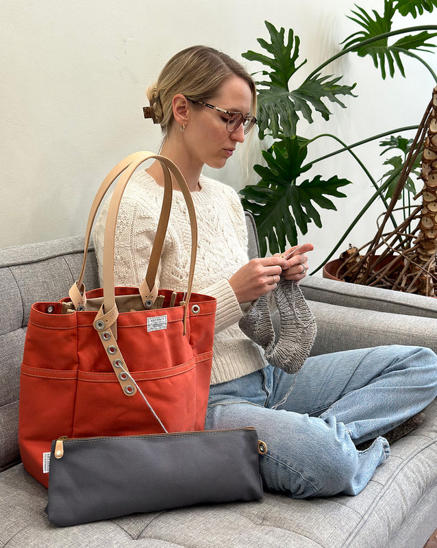 Knitting & Crochet Project Tote Bag ARTIFACT Made in USA